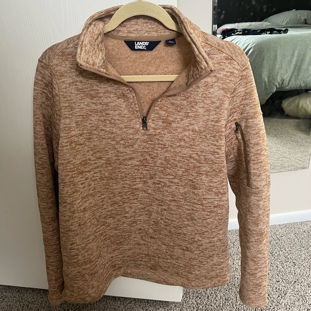NWOT lands end quarter zip
